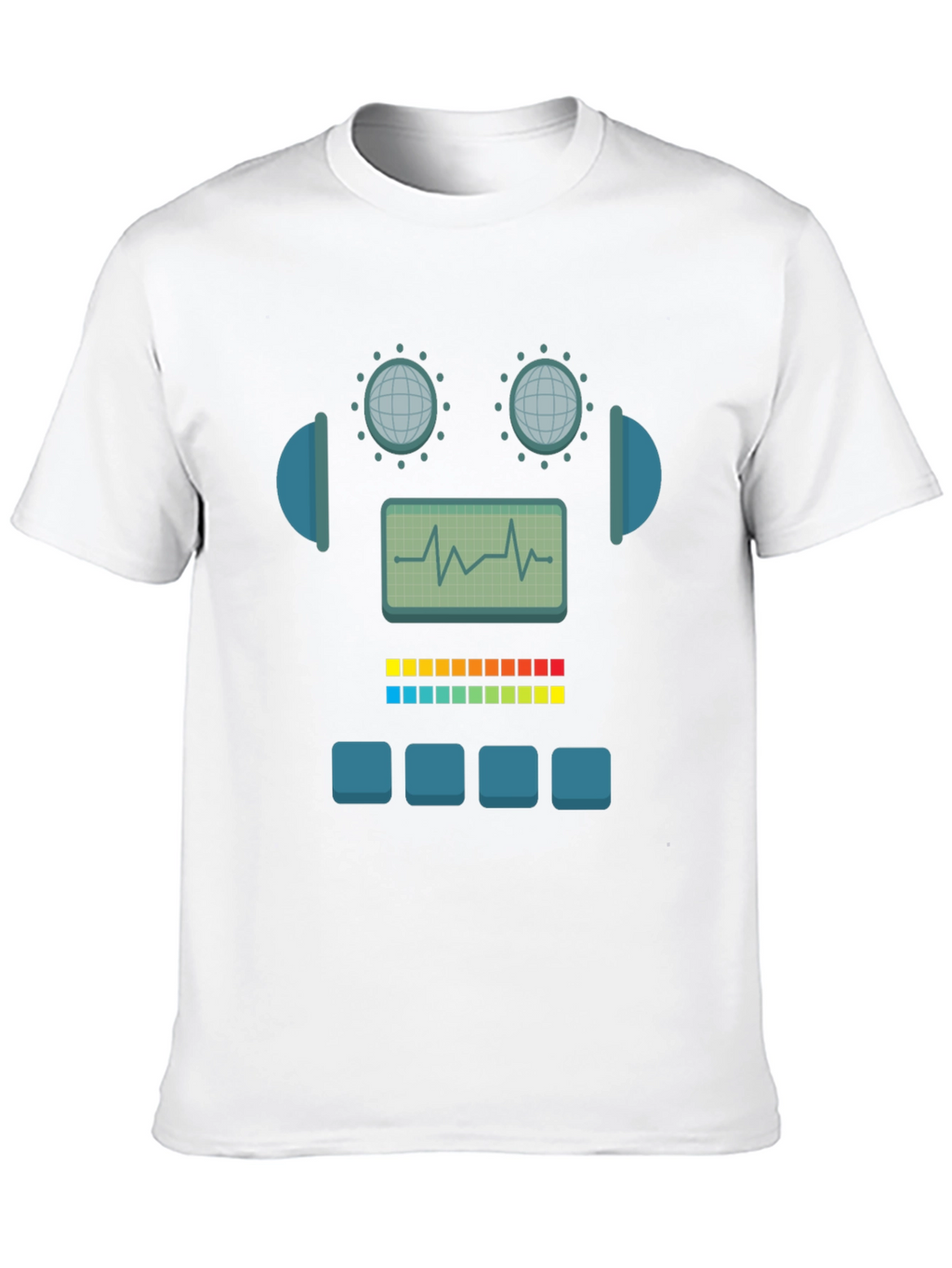 Robot Graphic Tee - Geek Chic Style