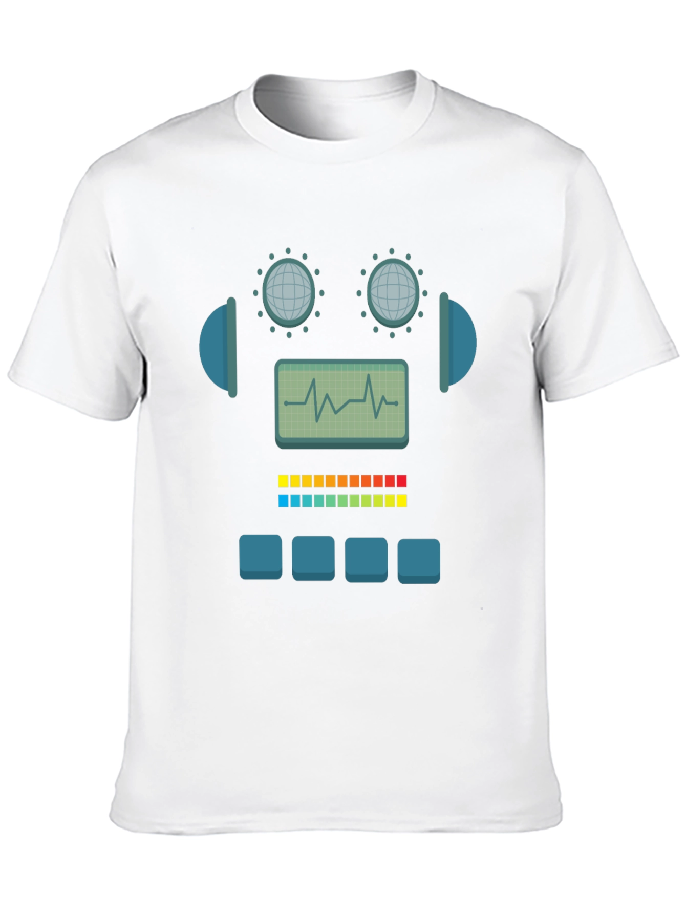 Robot Graphic Tee - Geek Chic Style