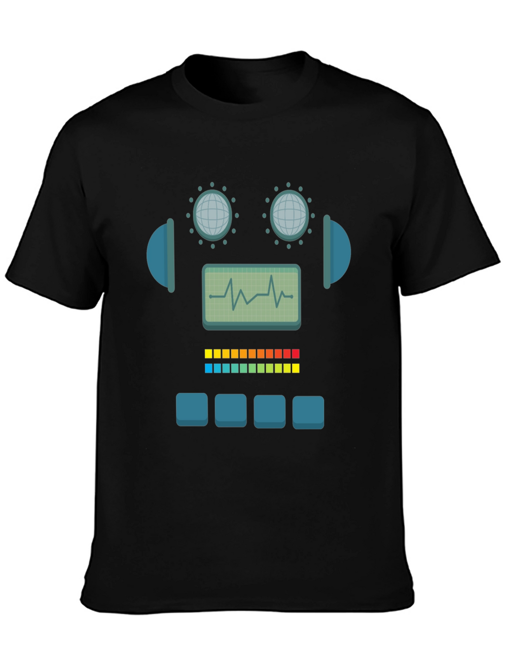 Robot Graphic Tee - Geek Chic Style