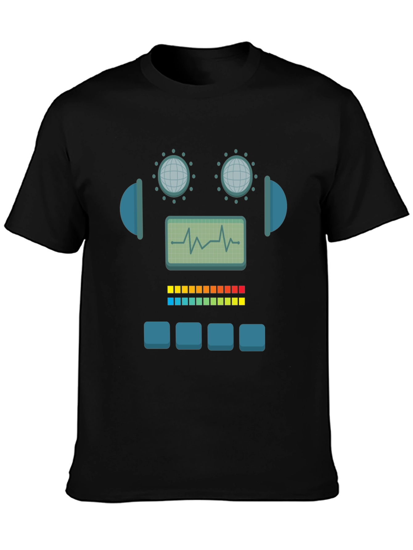 Robot Graphic Tee - Geek Chic Style