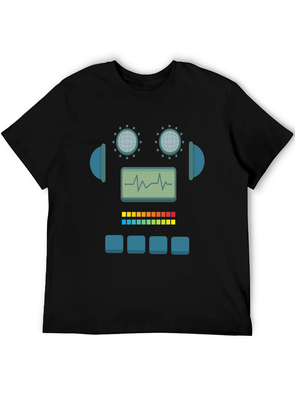 Robot Graphic Tee - Geek Chic Style