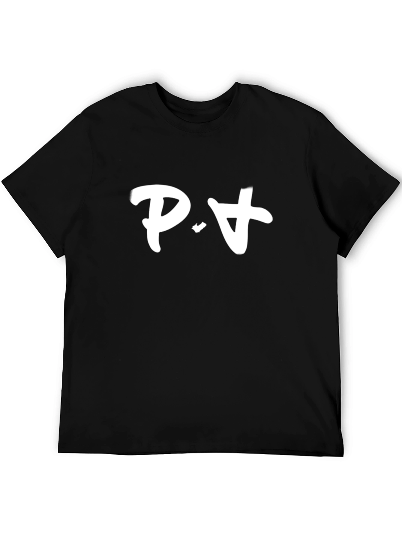 P.A. Black Cotton Tee - Stylish & Comfy