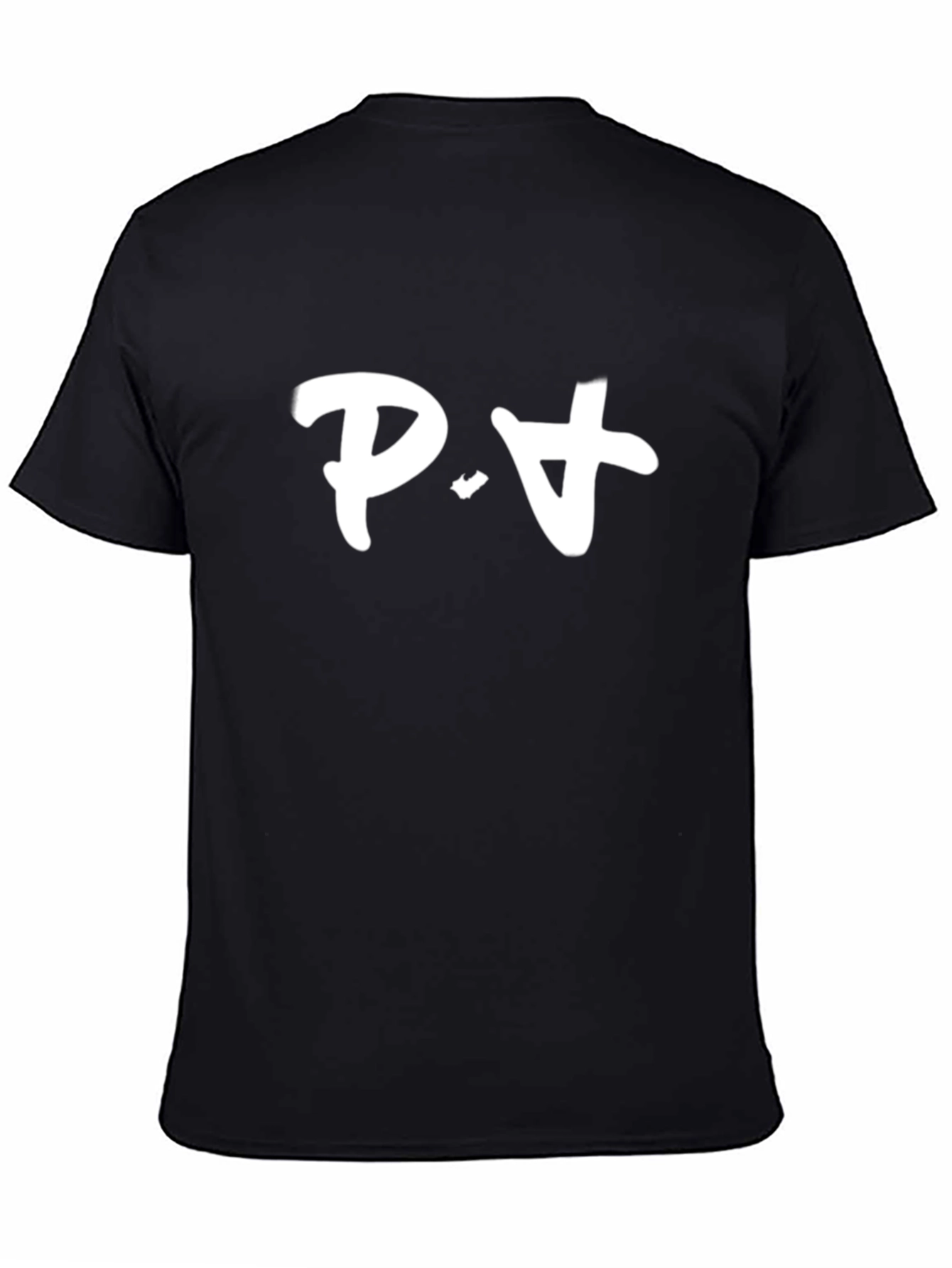 P.A. Black Cotton Tee - Stylish & Comfy