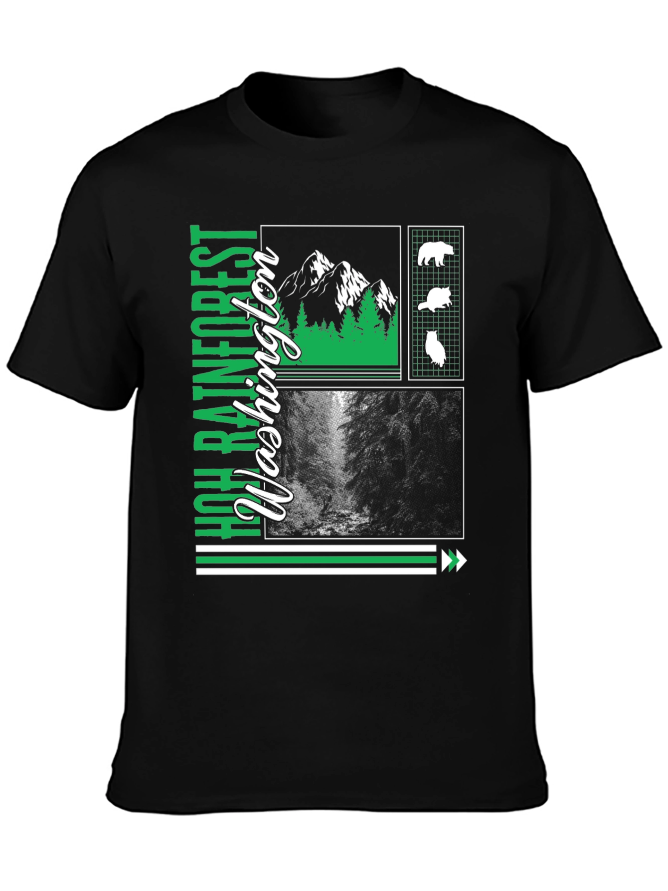 WA Hoh Rainforest T-Shirt - Nature Lover Tee