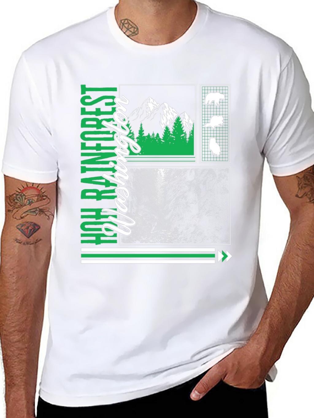 WA Hoh Rainforest T-Shirt - Nature Lover Tee