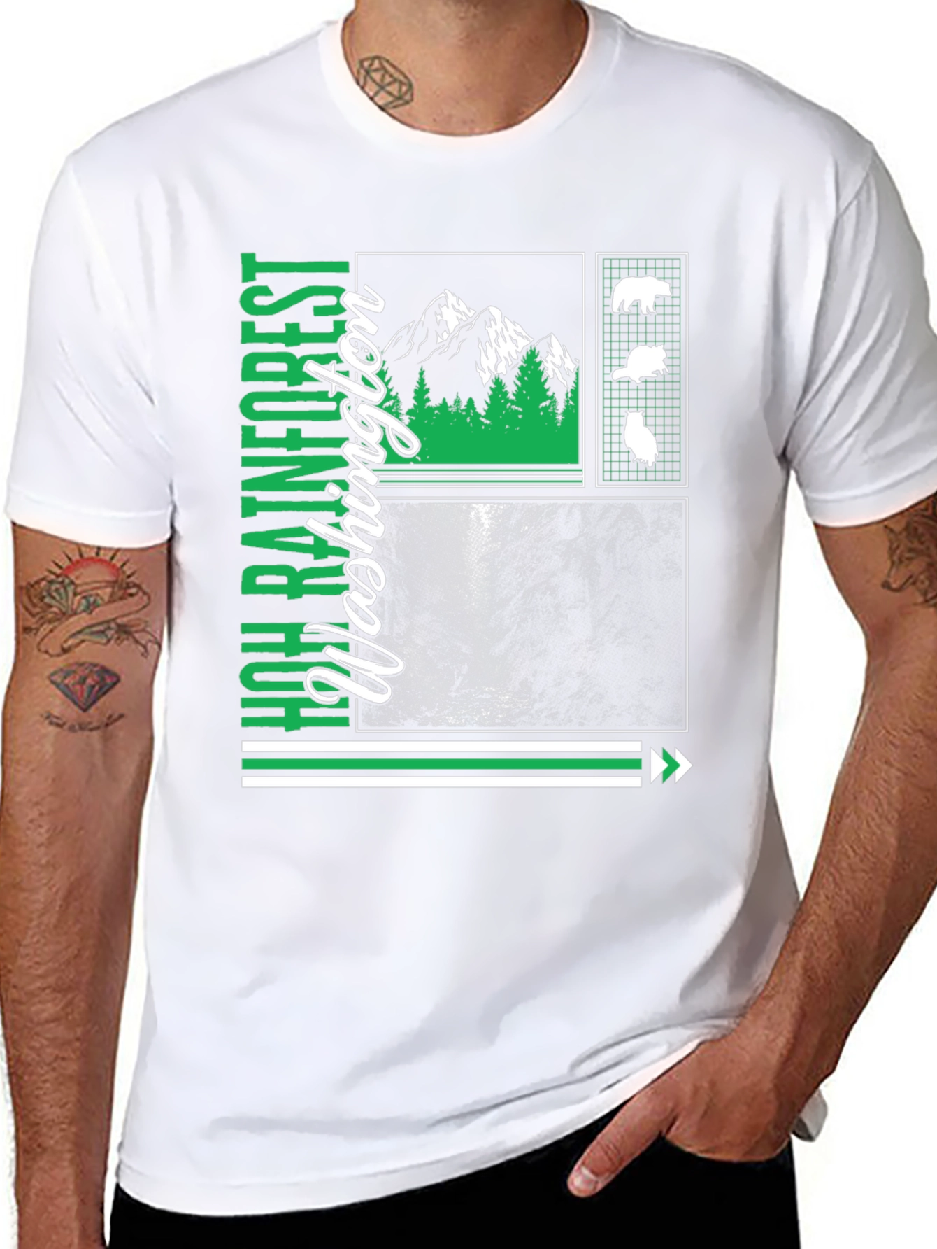 WA Hoh Rainforest T-Shirt - Nature Lover Tee