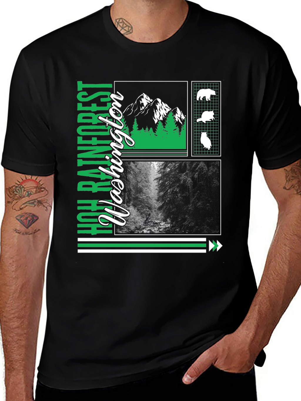 WA Hoh Rainforest T-Shirt - Nature Lover Tee