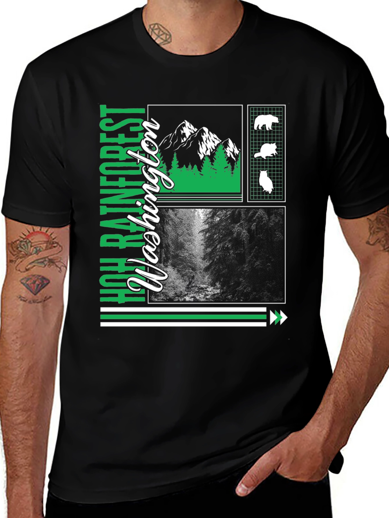 WA Hoh Rainforest T-Shirt - Nature Lover Tee