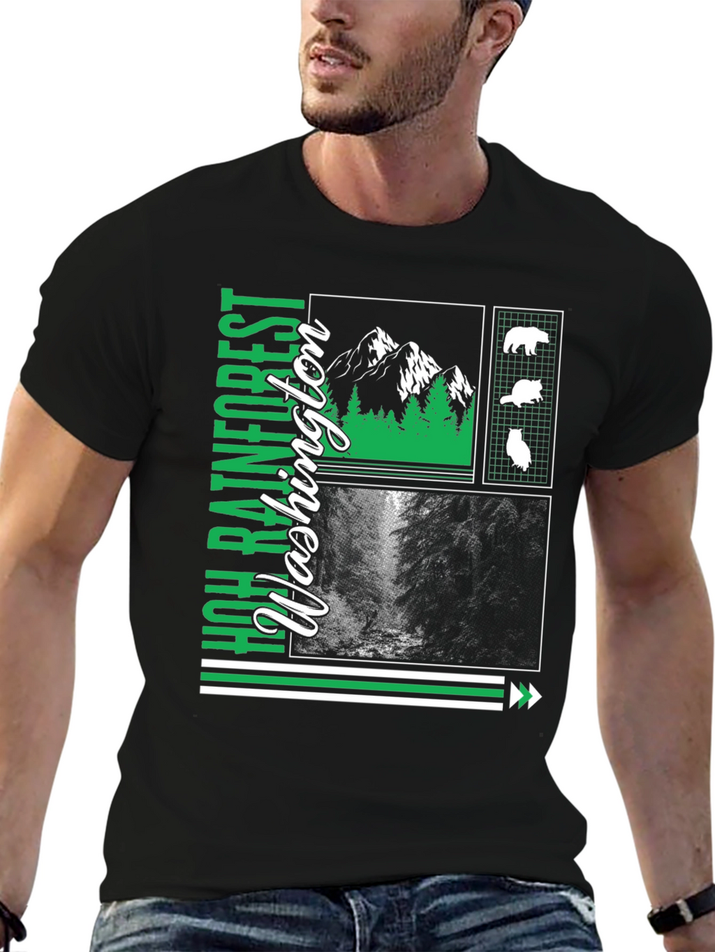WA Hoh Rainforest T-Shirt - Nature Lover Tee