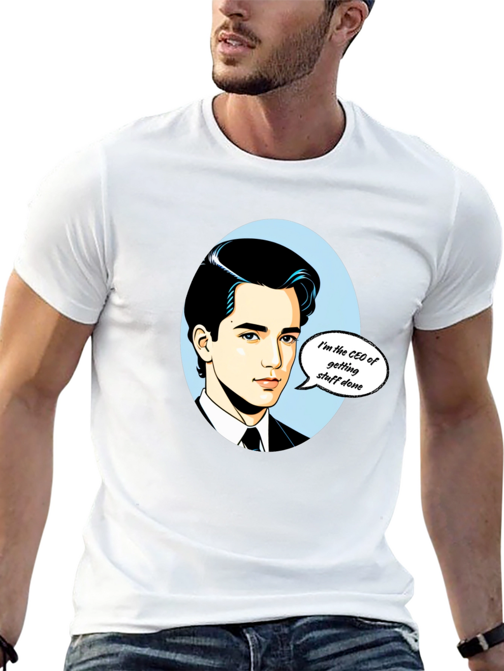 CEO Getting Stuff Done T-Shirt - Black Graphic Tee