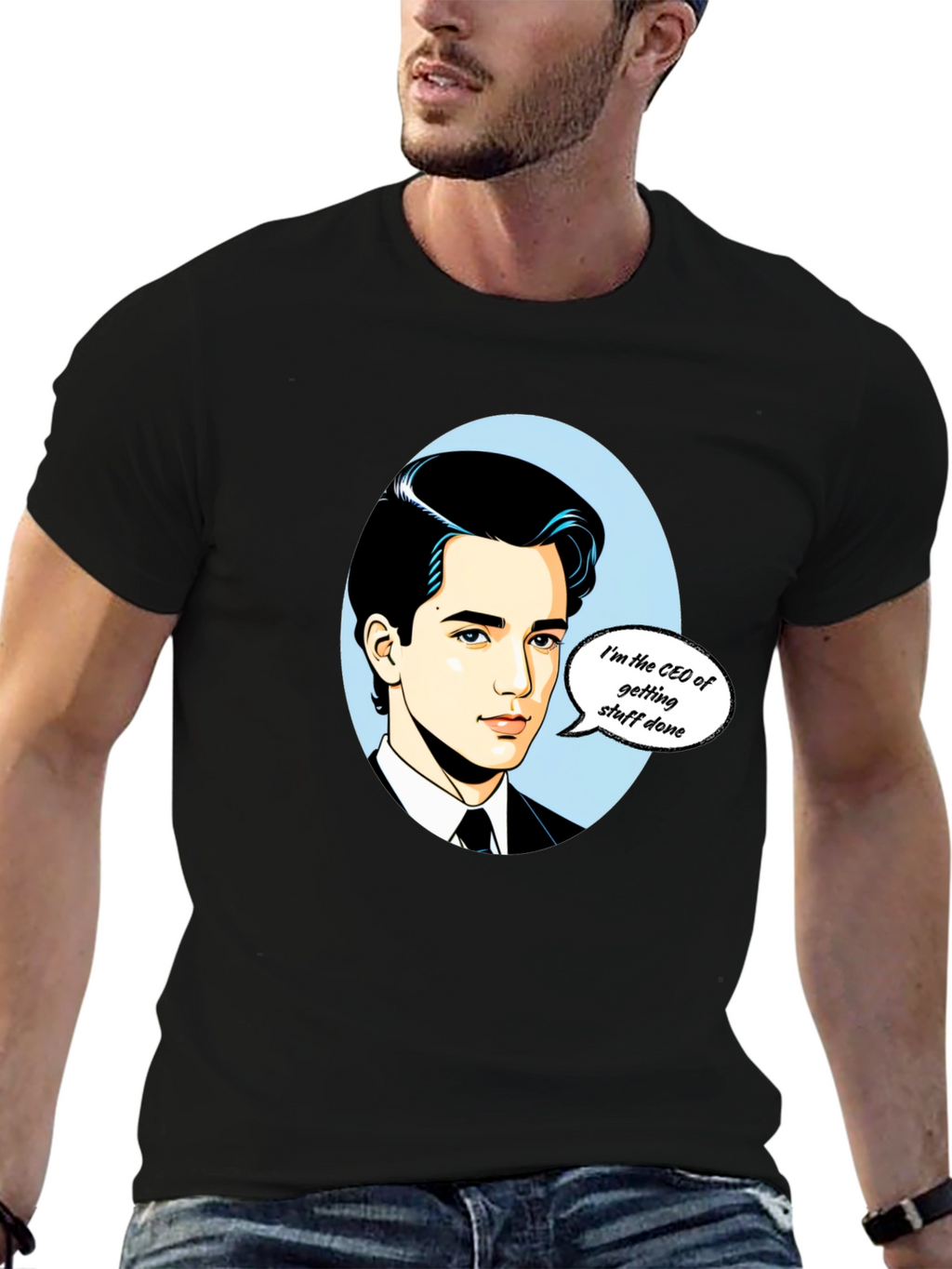 CEO Getting Stuff Done T-Shirt - Black Graphic Tee