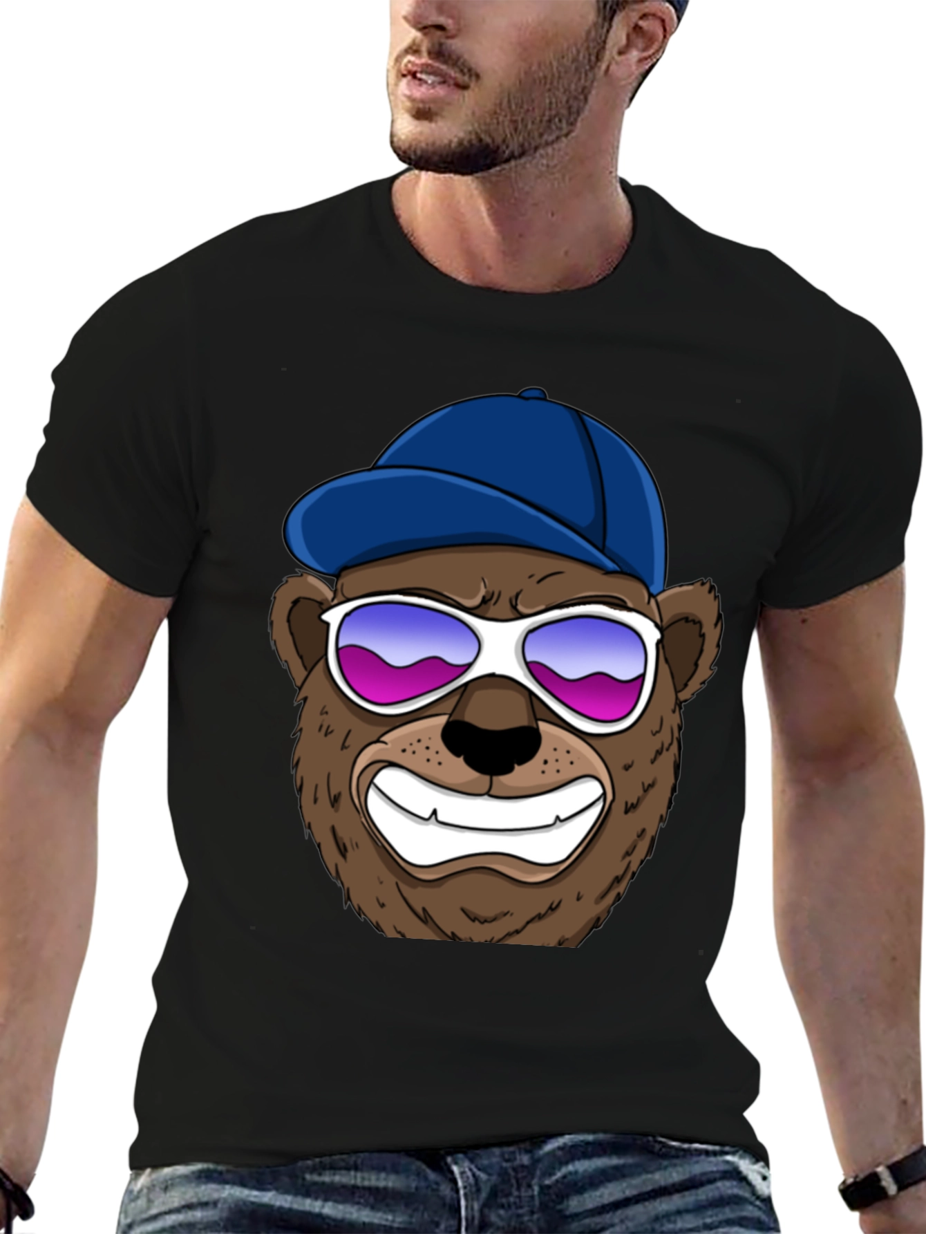 Cool Bear Graphic Tee - Black
