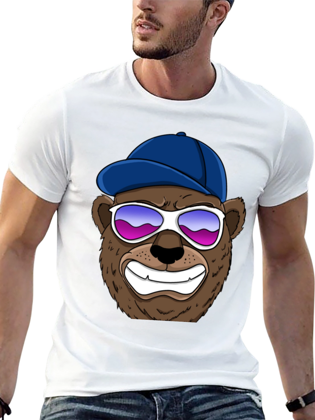 Cool Bear Graphic Tee - Black