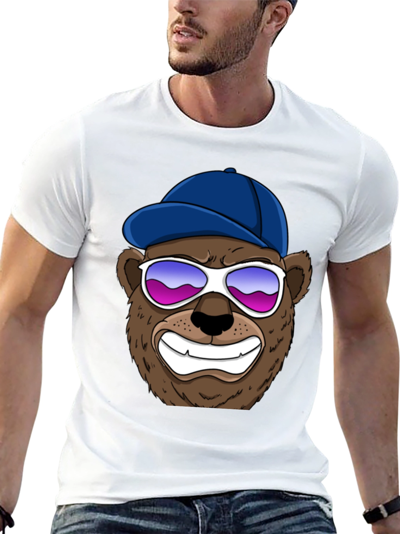 Cool Bear Graphic Tee - Black