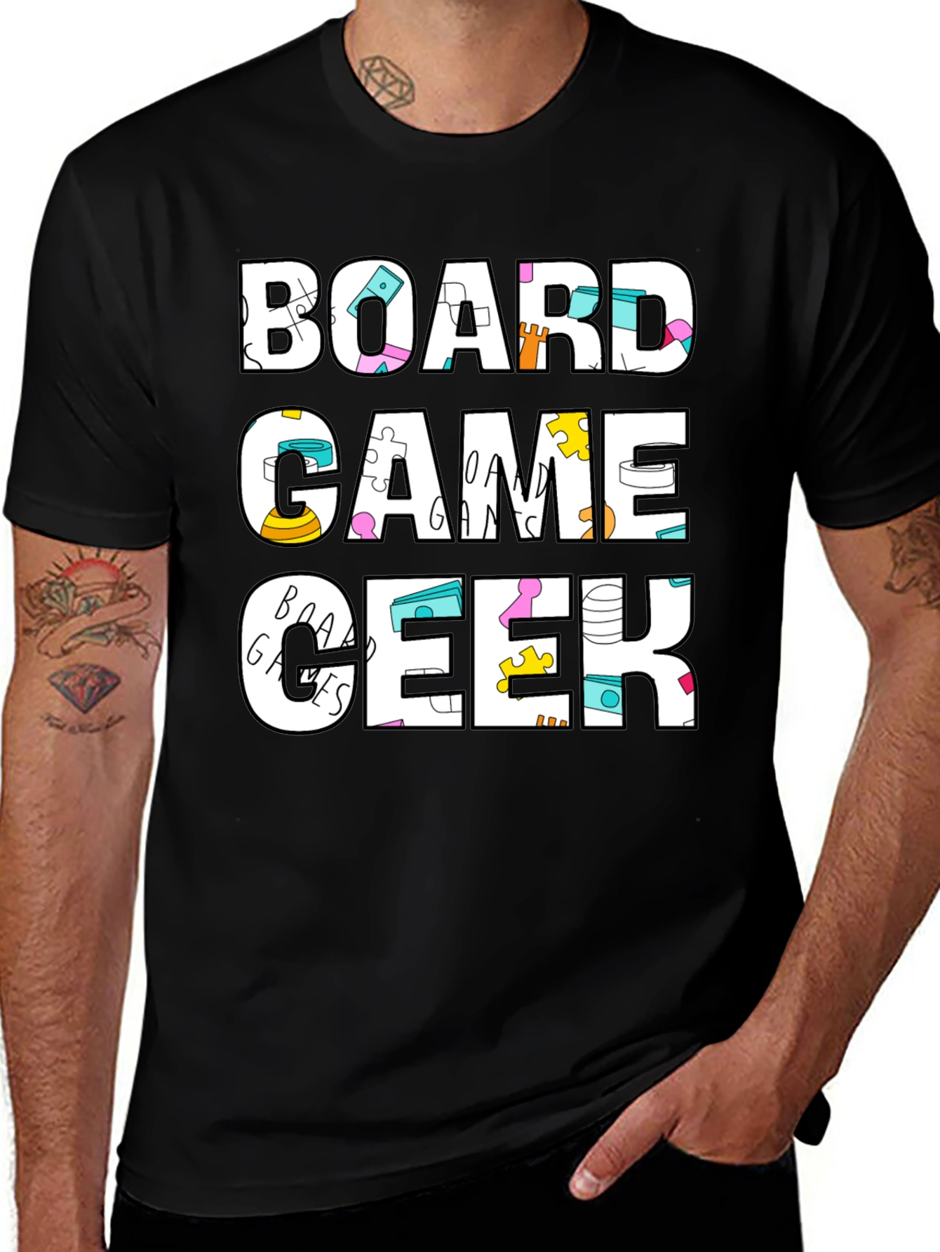 Board Game Geek Graphic Tee - Casual T-Shirt