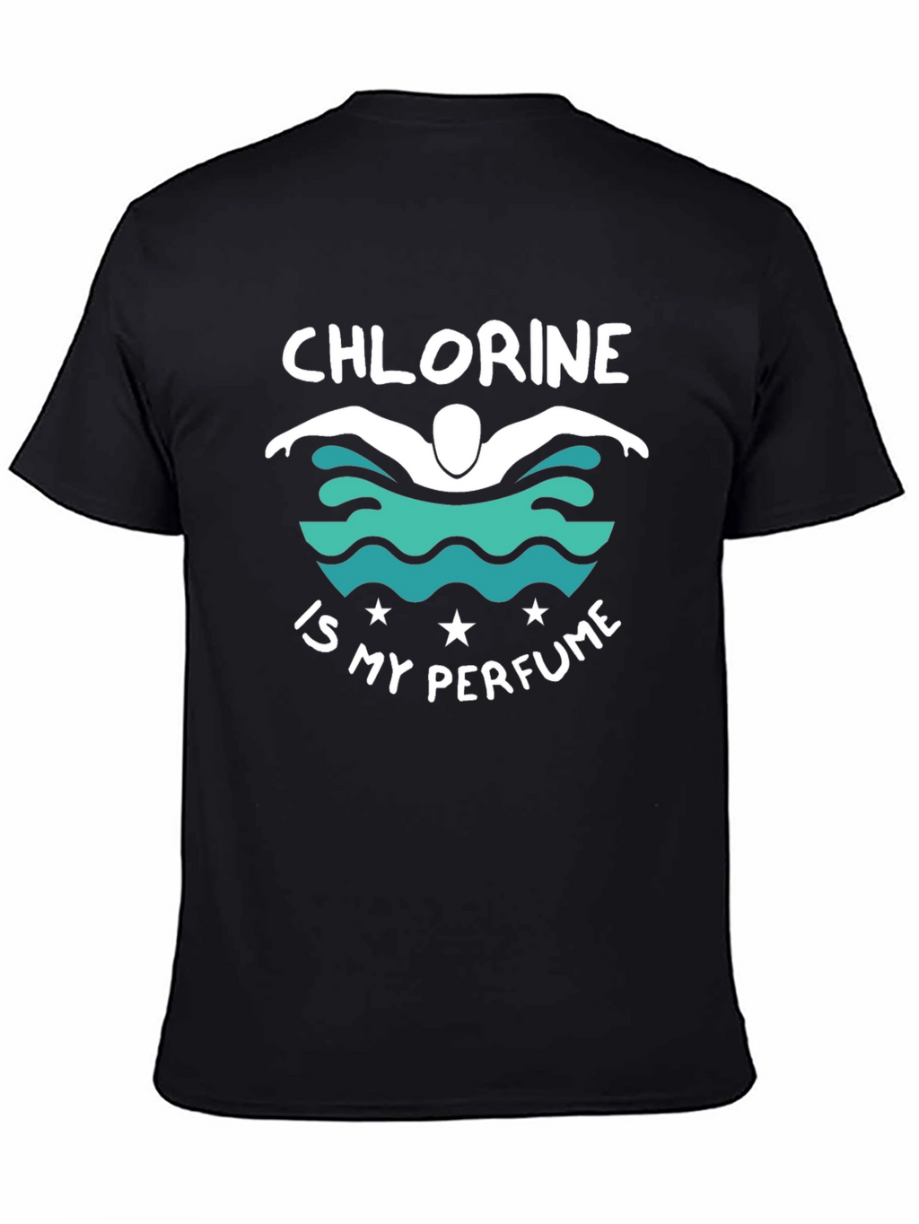 Chlorine is My Perfume Black Graphic T-Shirt