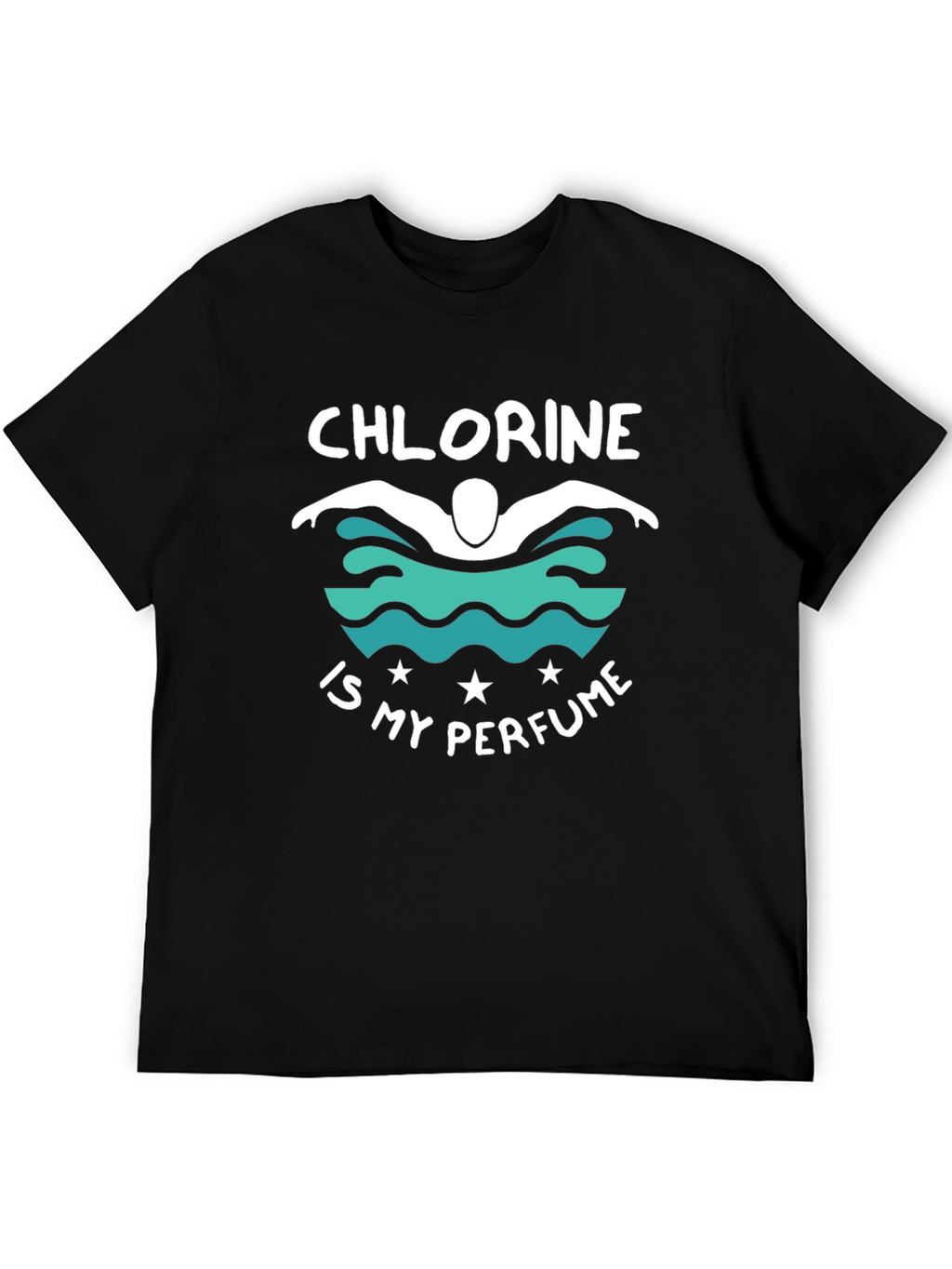 Chlorine is My Perfume Black Graphic T-Shirt