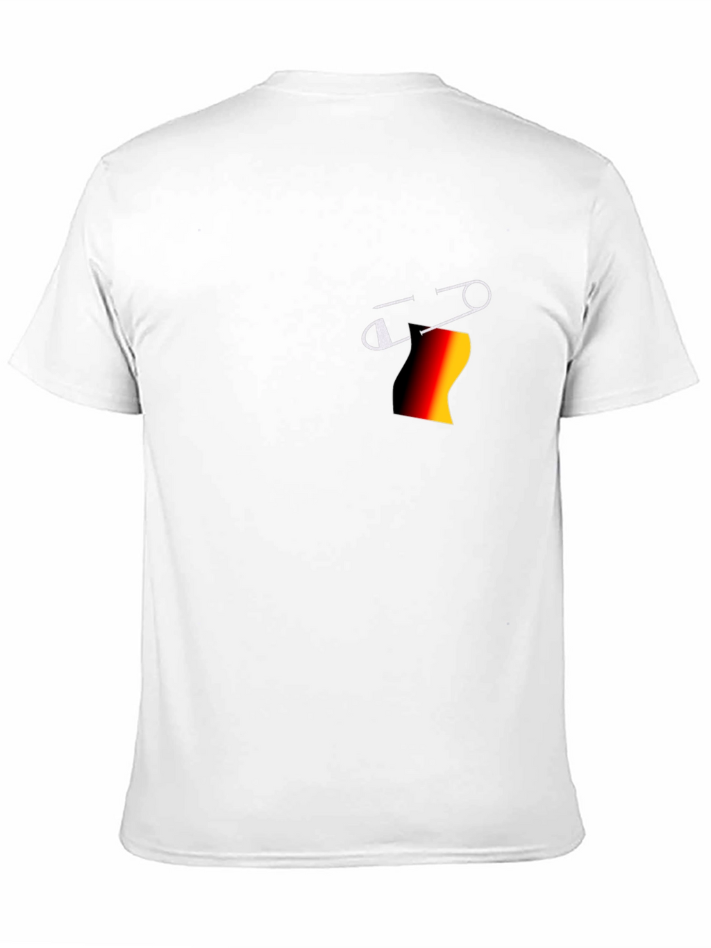 Stylish Black T-Shirt with Pin Design