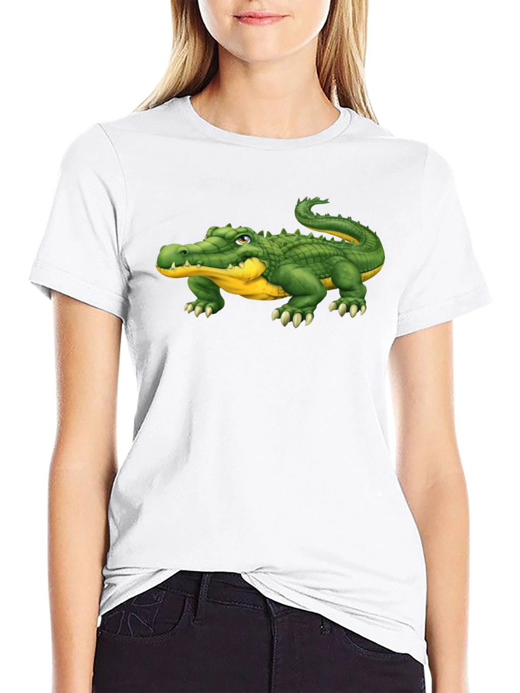 Alligator Graphic Tee - Black Casual T-Shirt