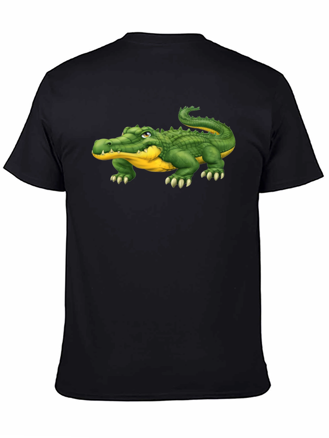 Alligator Graphic Tee - Black Casual T-Shirt