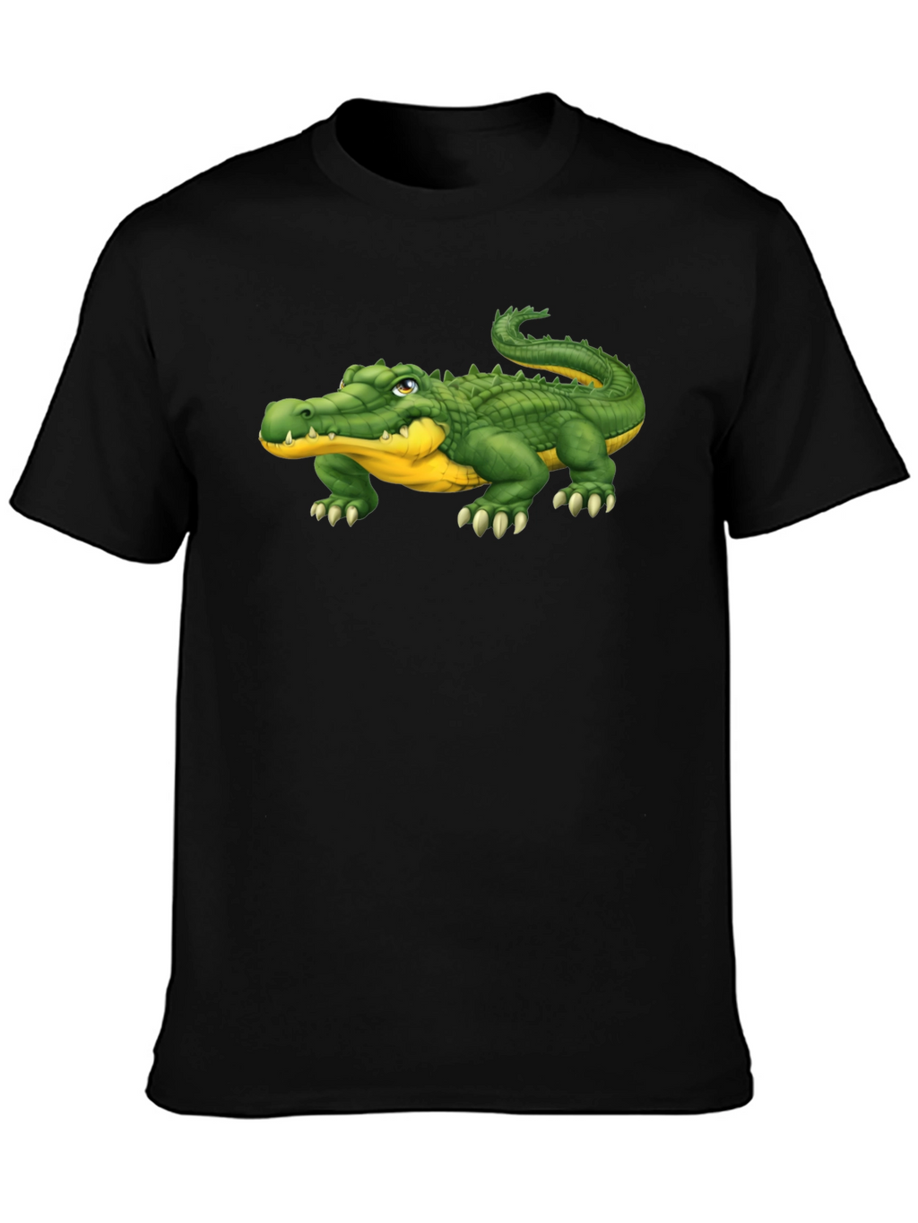 Alligator Graphic Tee - Black Casual T-Shirt