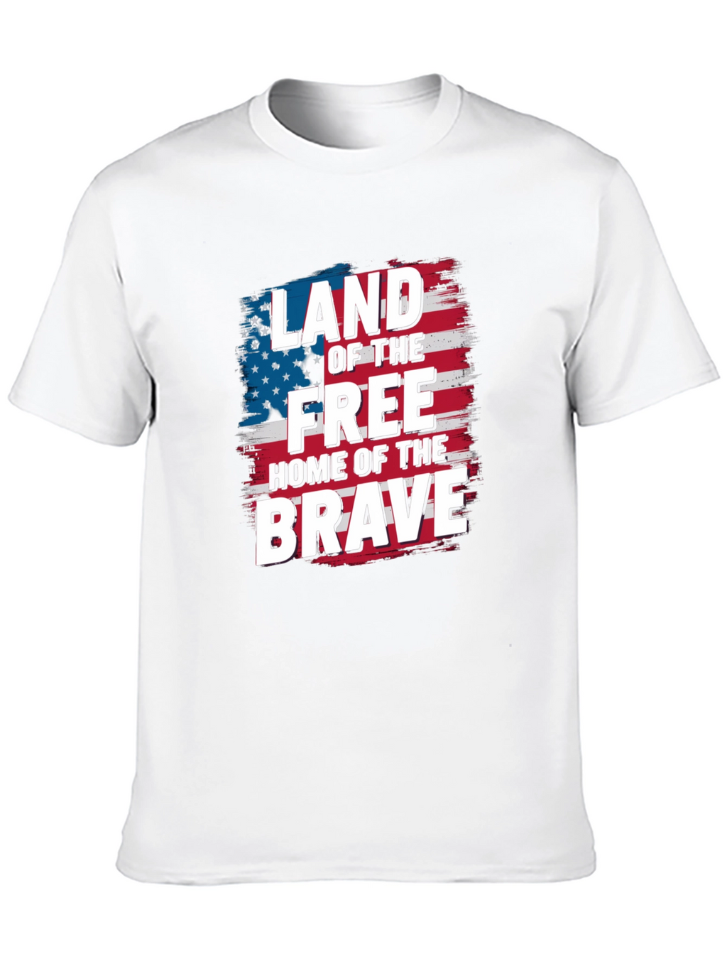 Patriotic Land of the Free Graphic T-Shirt