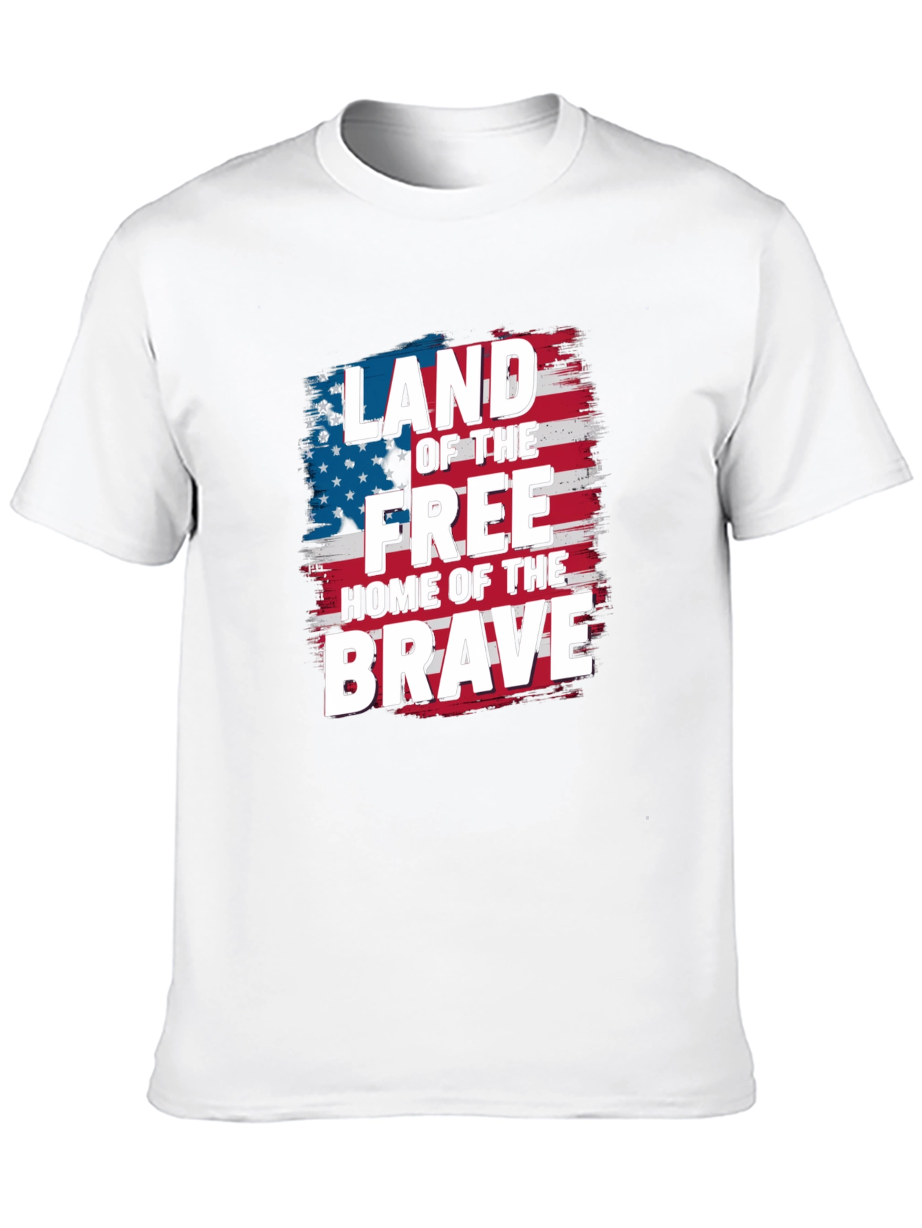 Patriotic Land of the Free Graphic T-Shirt