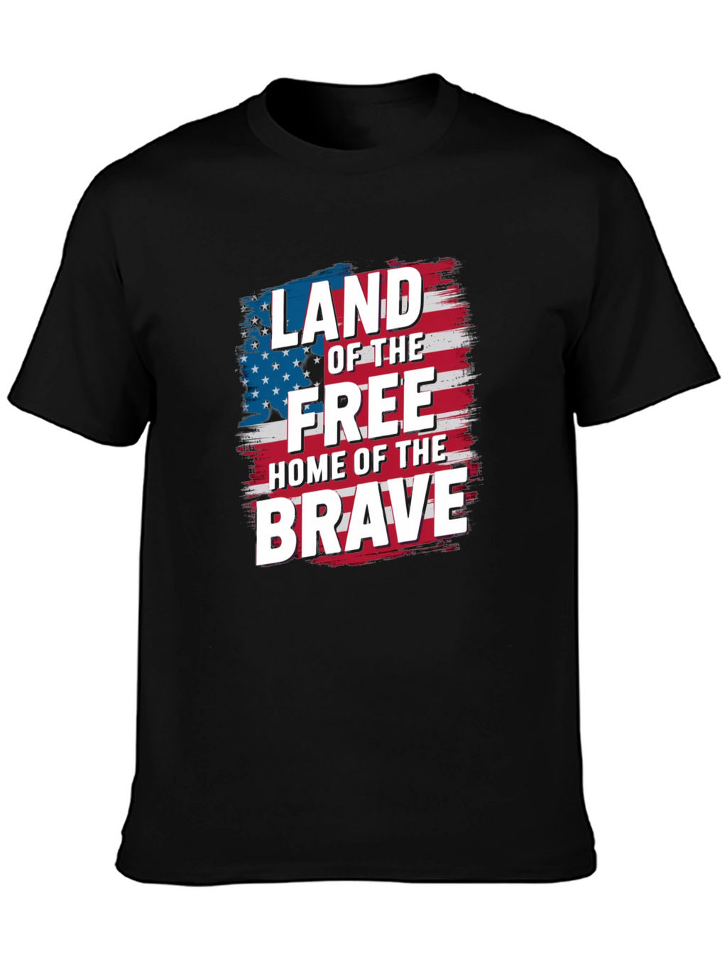 Patriotic Land of the Free Graphic T-Shirt