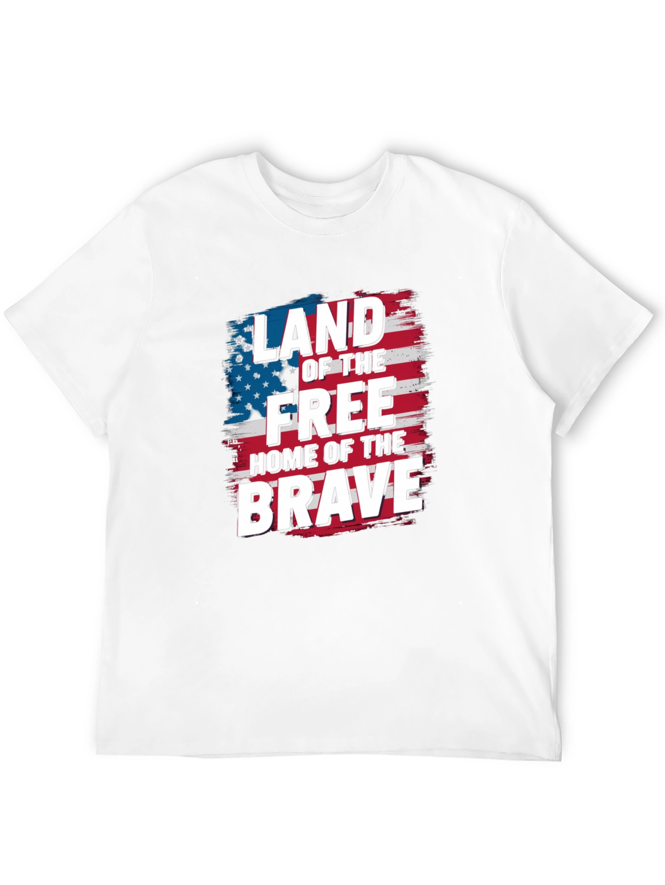 Patriotic Land of the Free Graphic T-Shirt