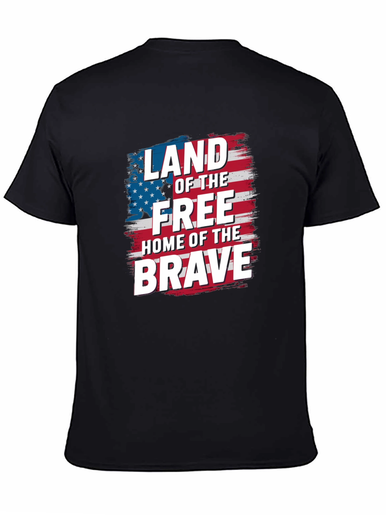 Patriotic Land of the Free Graphic T-Shirt