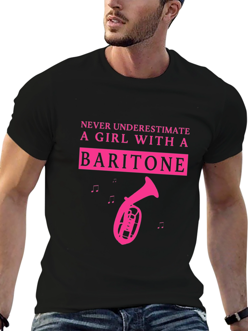Baritone Girl T-Shirt - Musical Instrument Tee