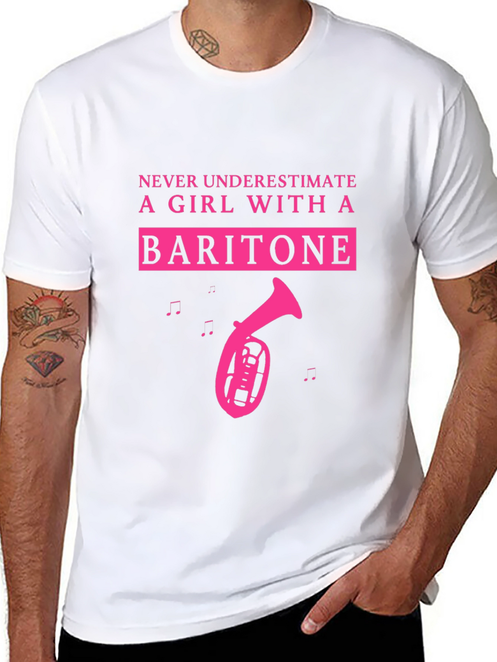 Baritone Girl T-Shirt - Musical Instrument Tee