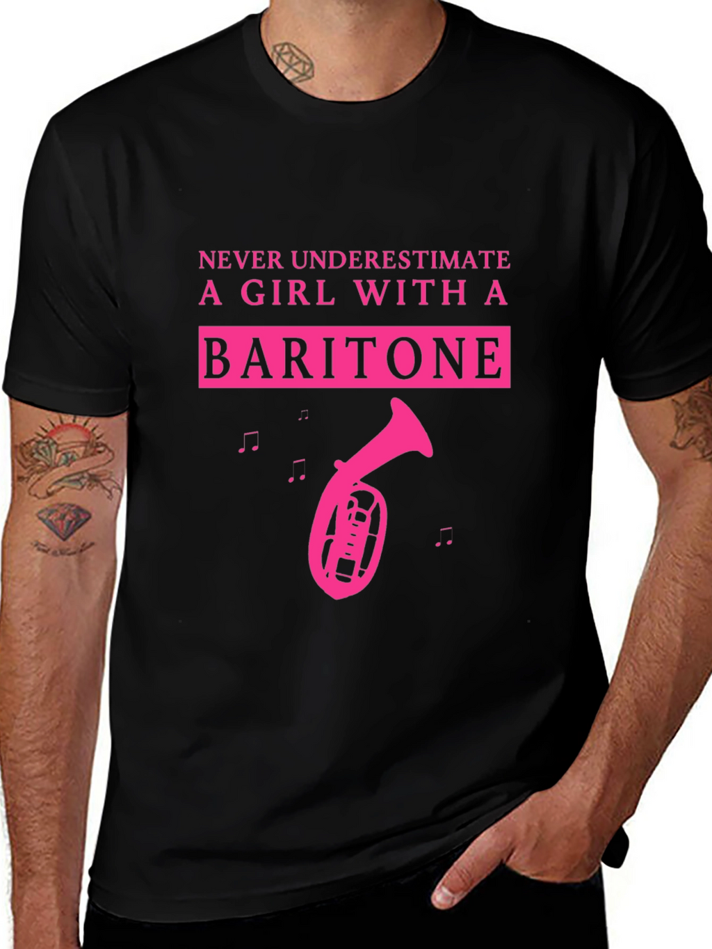 Baritone Girl T-Shirt - Musical Instrument Tee