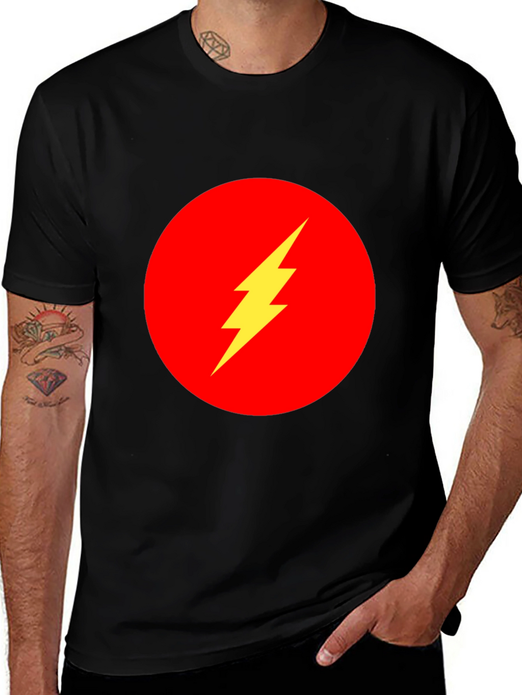 Flash Symbol Black T-Shirt