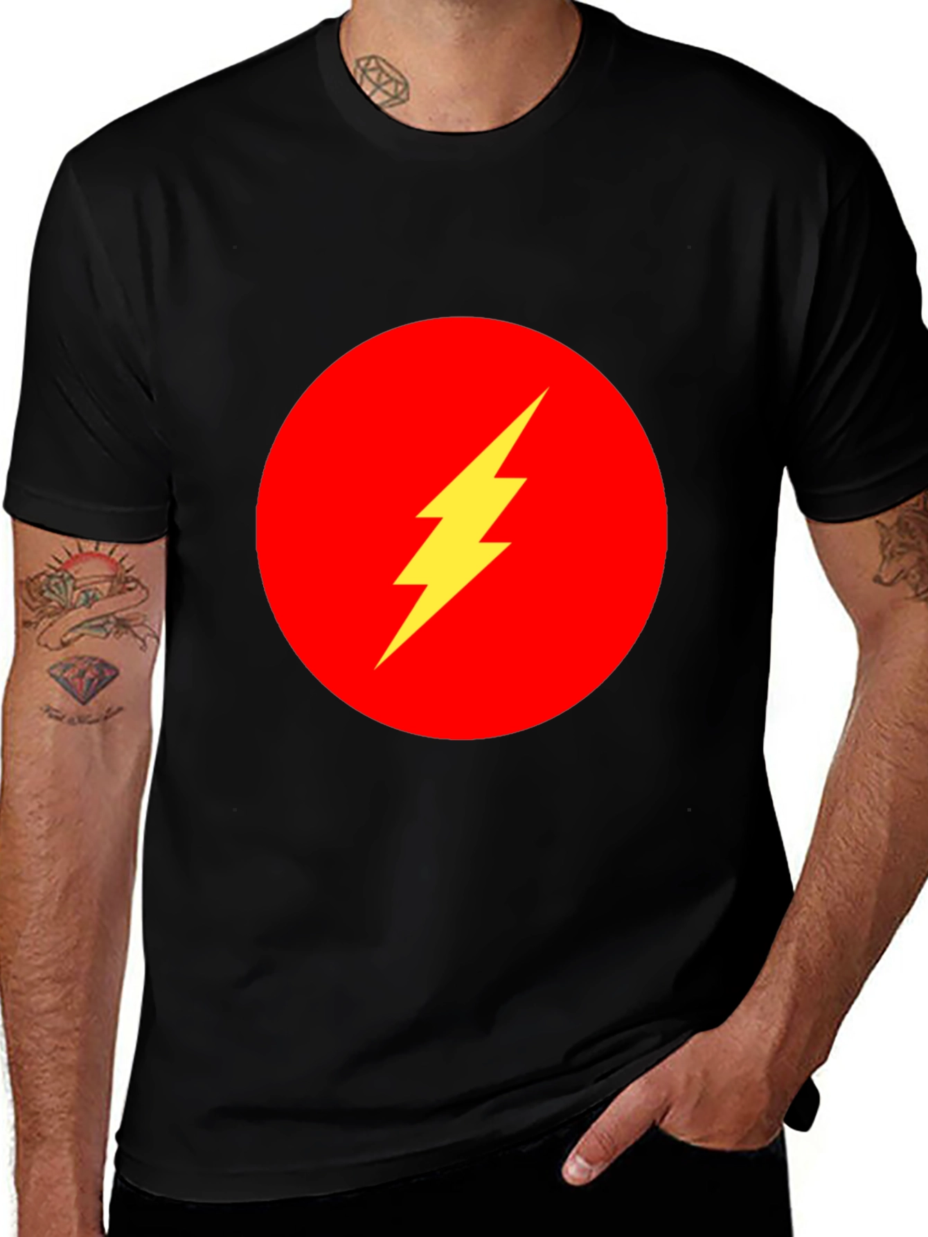 Flash Symbol Black T-Shirt