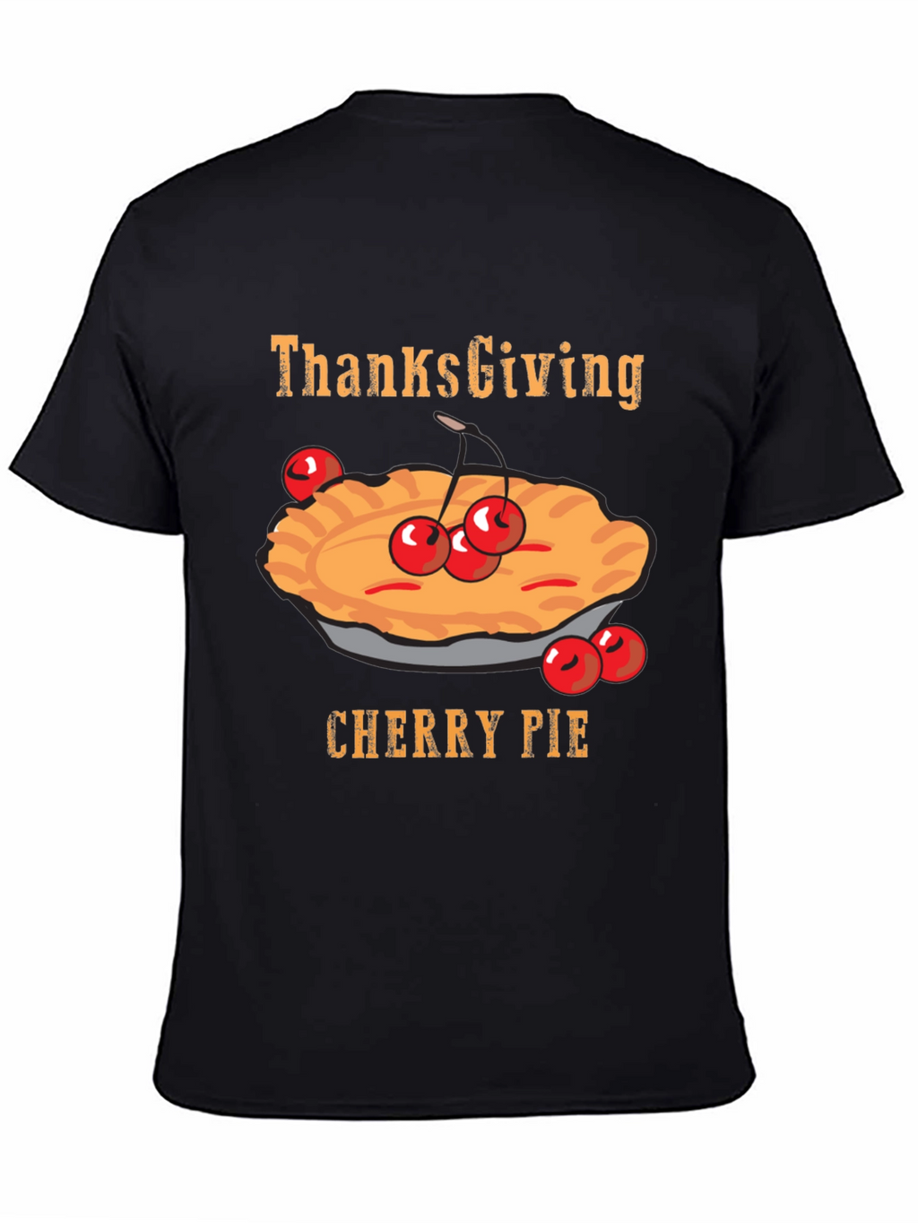 Thanksgiving Cherry Pie Graphic T-Shirt
