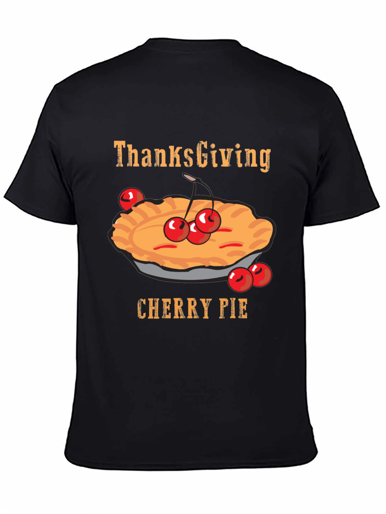 Thanksgiving Cherry Pie Graphic T-Shirt