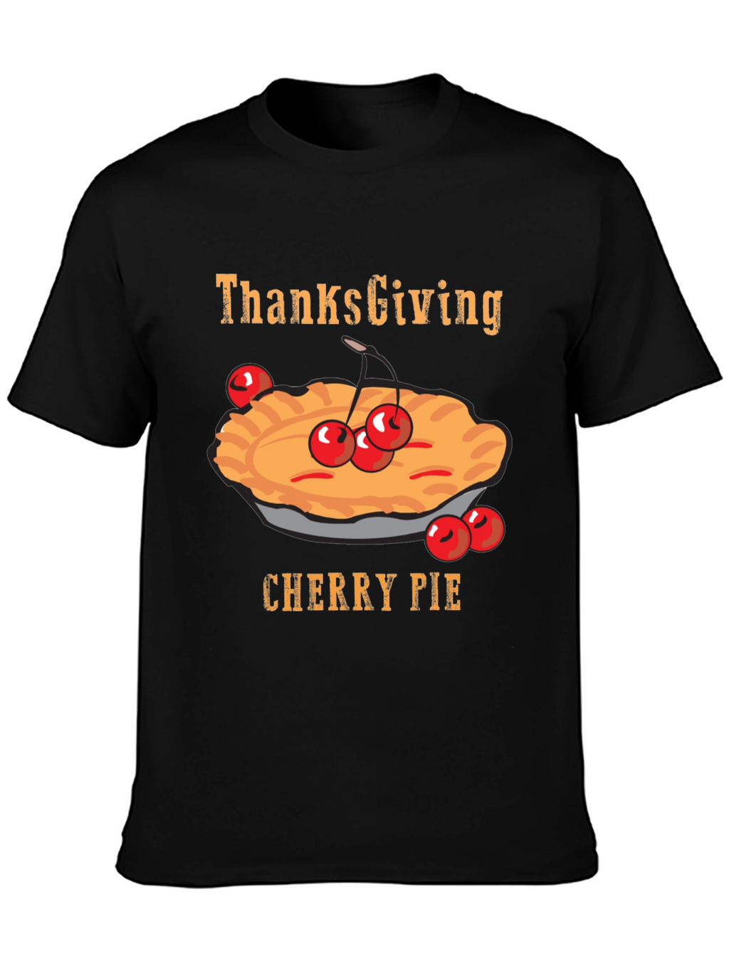 Thanksgiving Cherry Pie Graphic T-Shirt