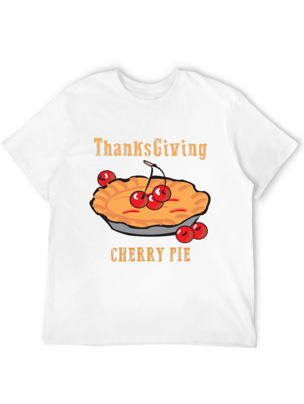 Thanksgiving Cherry Pie Graphic T-Shirt