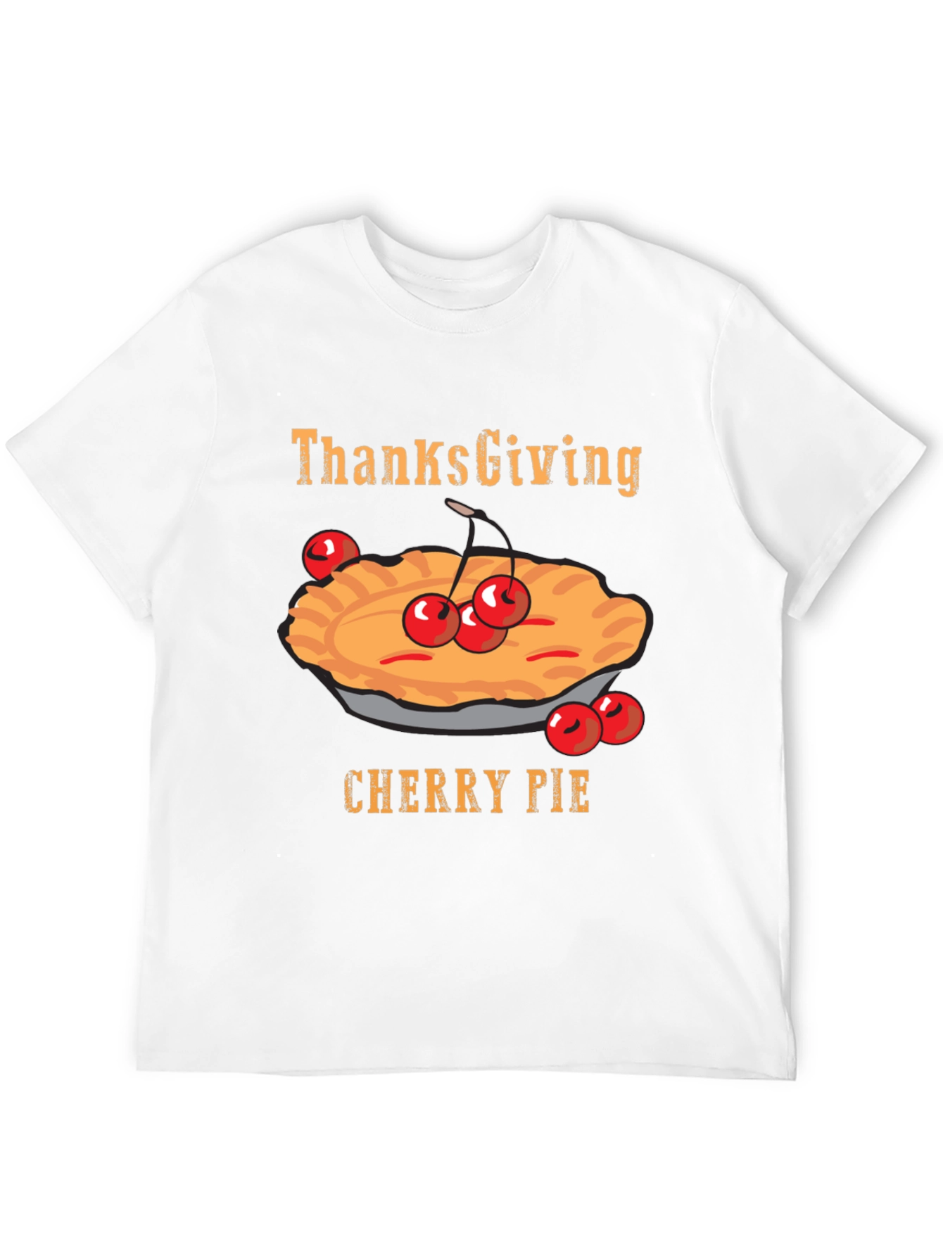 Thanksgiving Cherry Pie Graphic T-Shirt