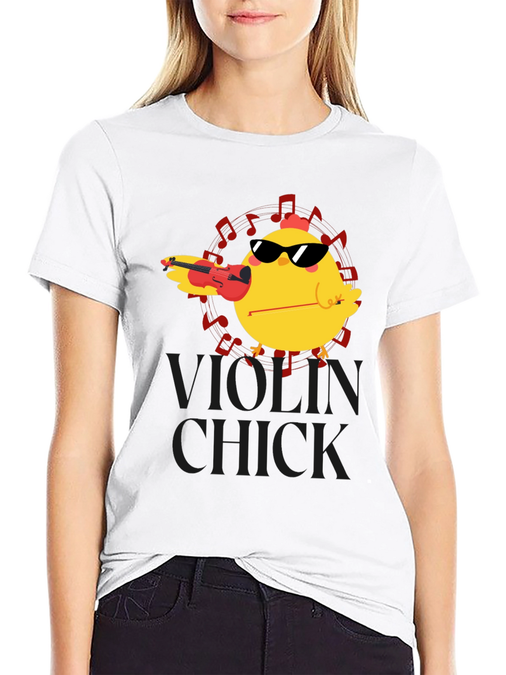 Violin Chick T-Shirt - Music Lover Tee
