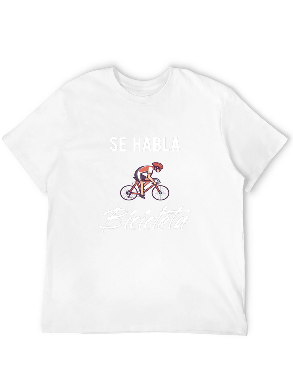 Se Habla Bicicleta Black Graphic Tee