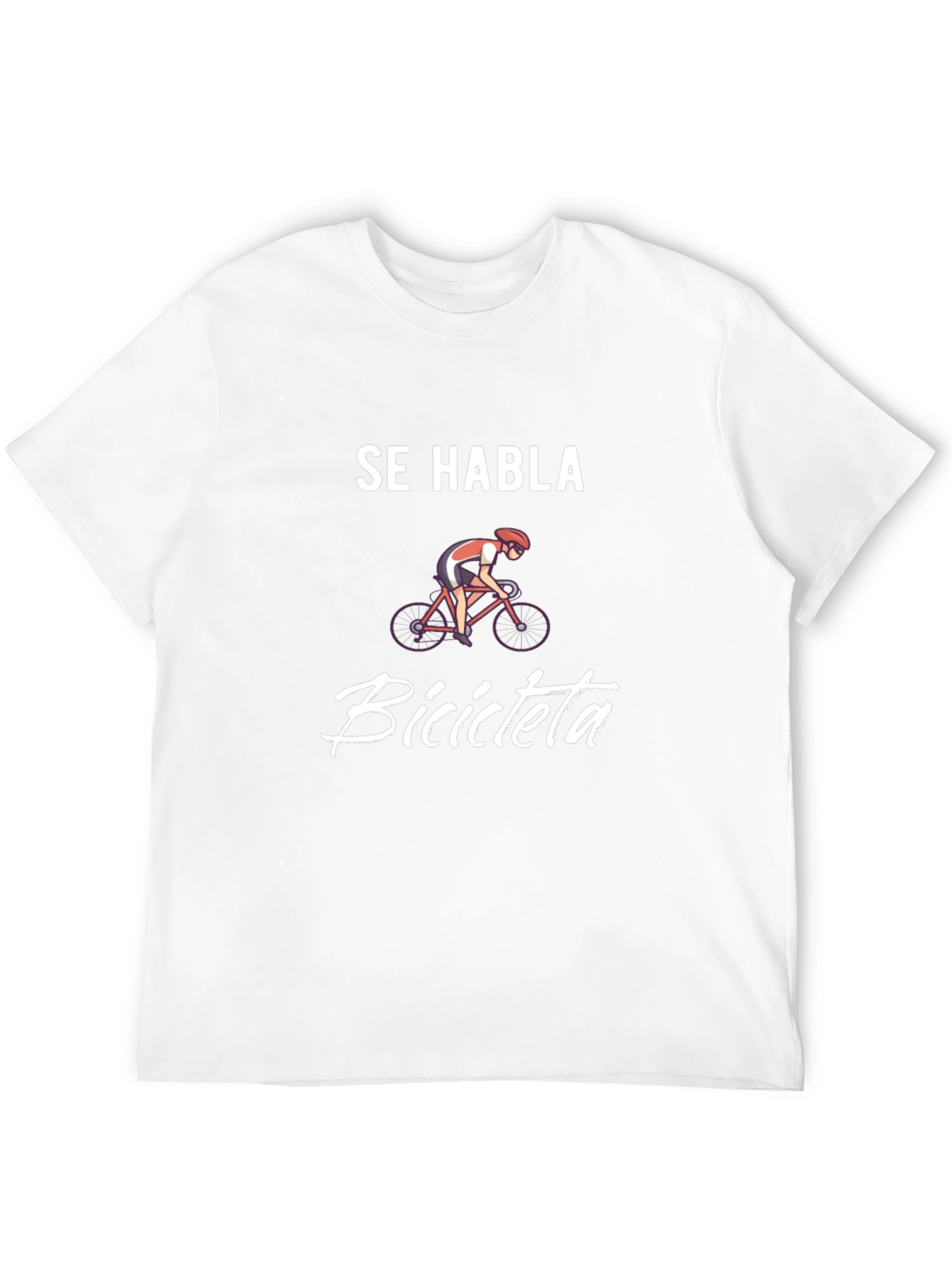 Se Habla Bicicleta Black Graphic Tee