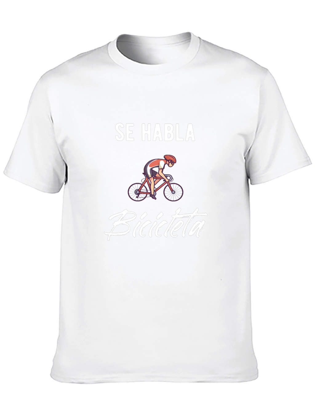 Se Habla Bicicleta Black Graphic Tee