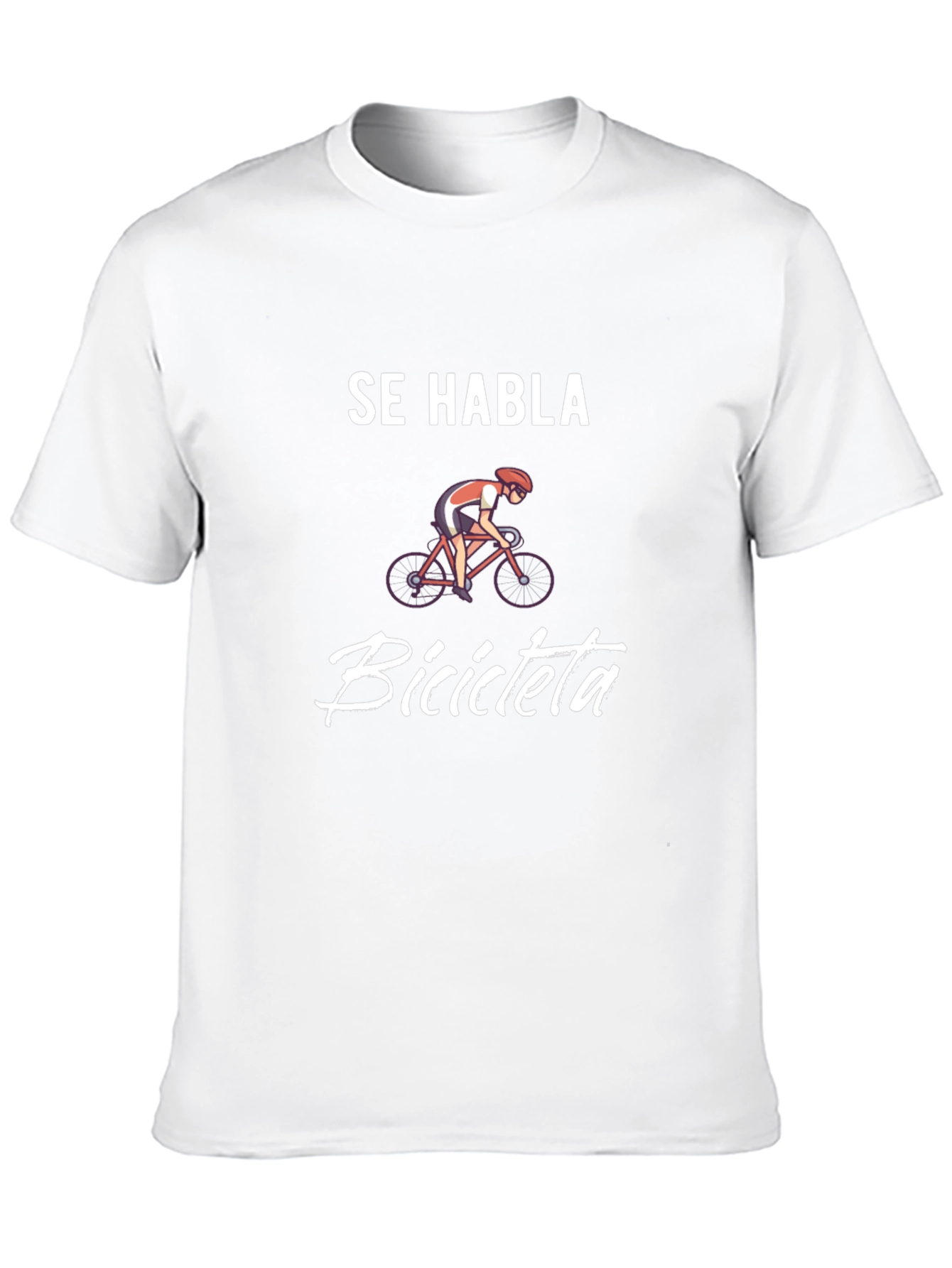 Se Habla Bicicleta Black Graphic Tee