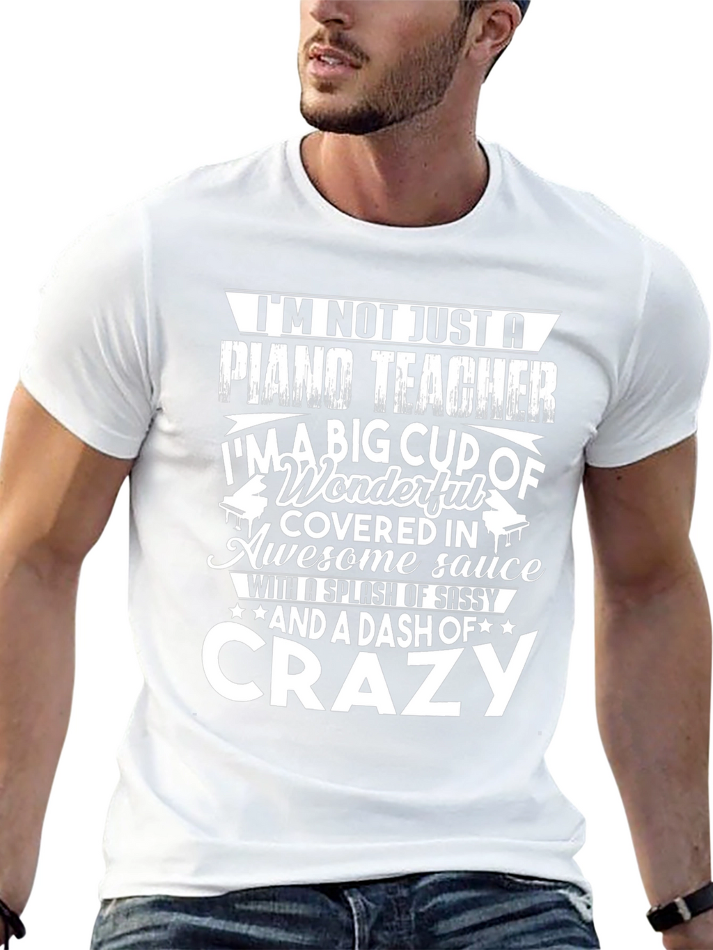Piano Teacher Crazy Funny T-Shirt