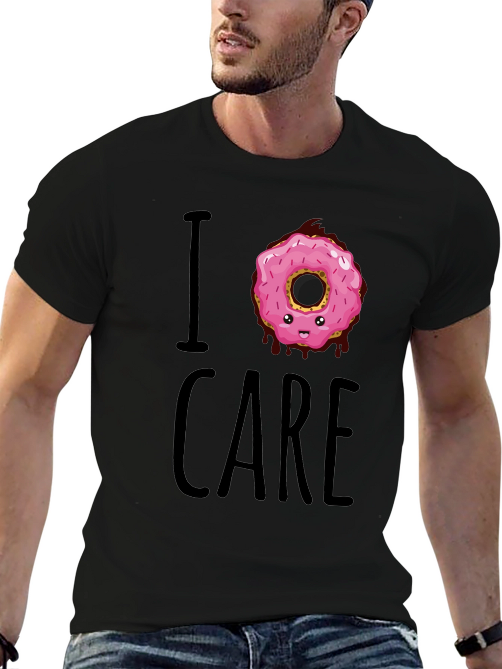 I Donut Care T-Shirt - Funny Graphic Tee