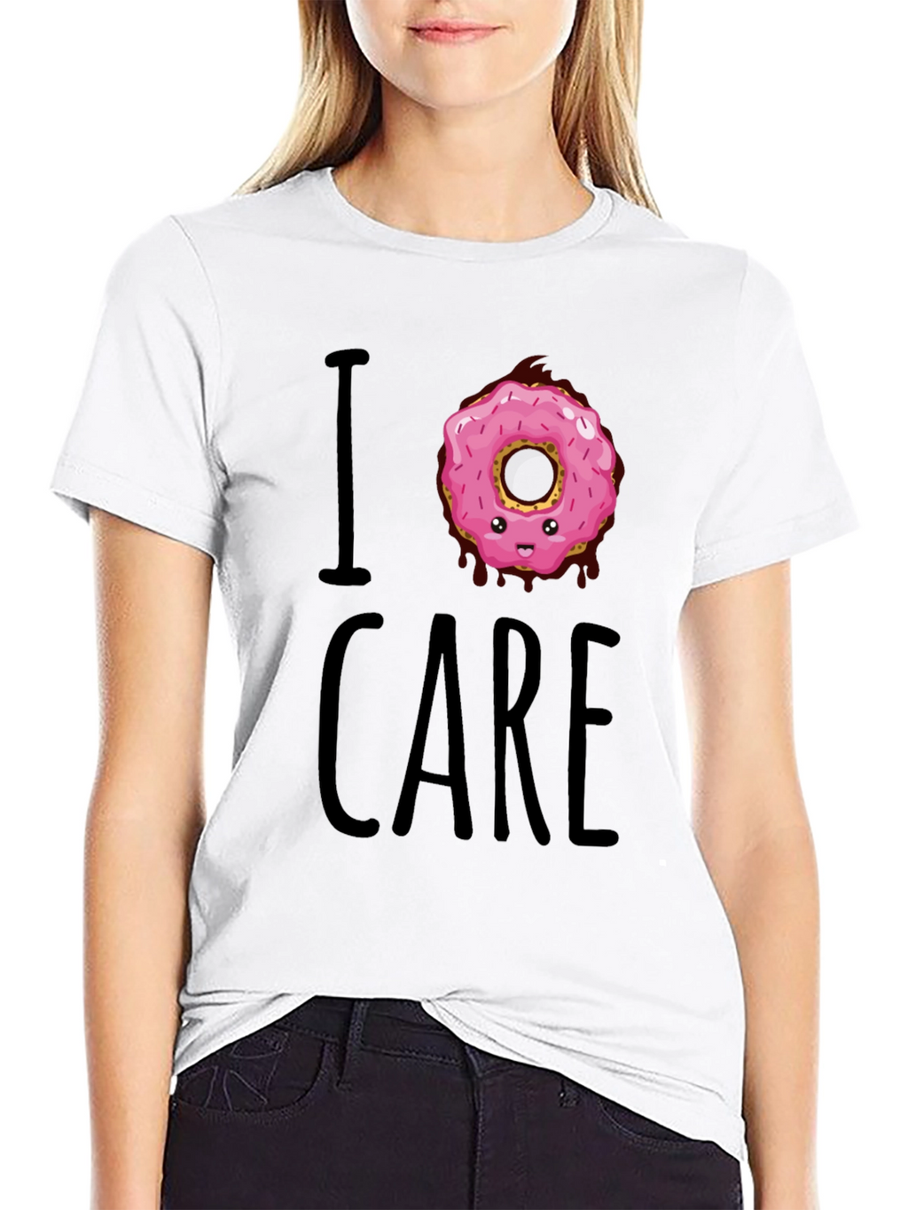I Donut Care T-Shirt - Funny Graphic Tee