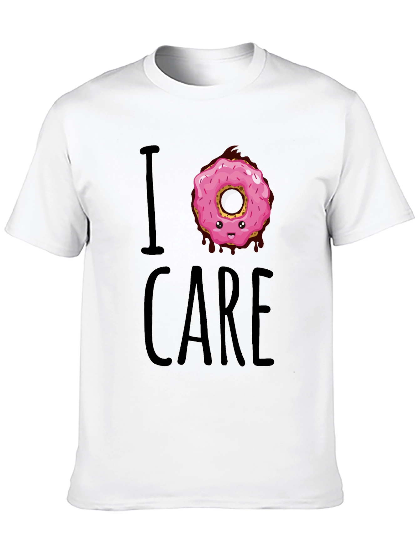 I Donut Care T-Shirt - Funny Graphic Tee