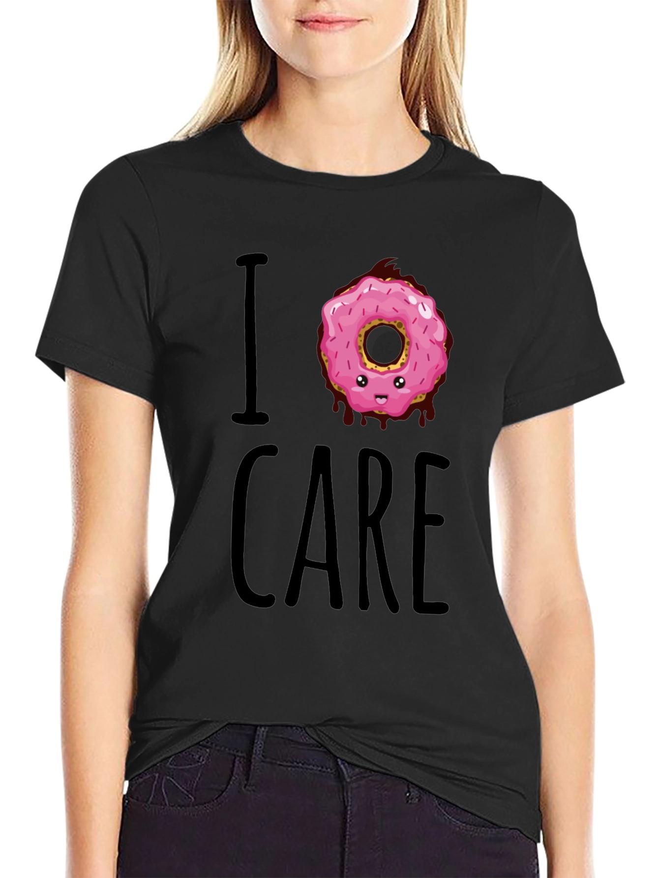 I Donut Care T-Shirt - Funny Graphic Tee